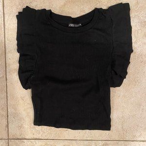 Zara Ruffle Sleeveless Top